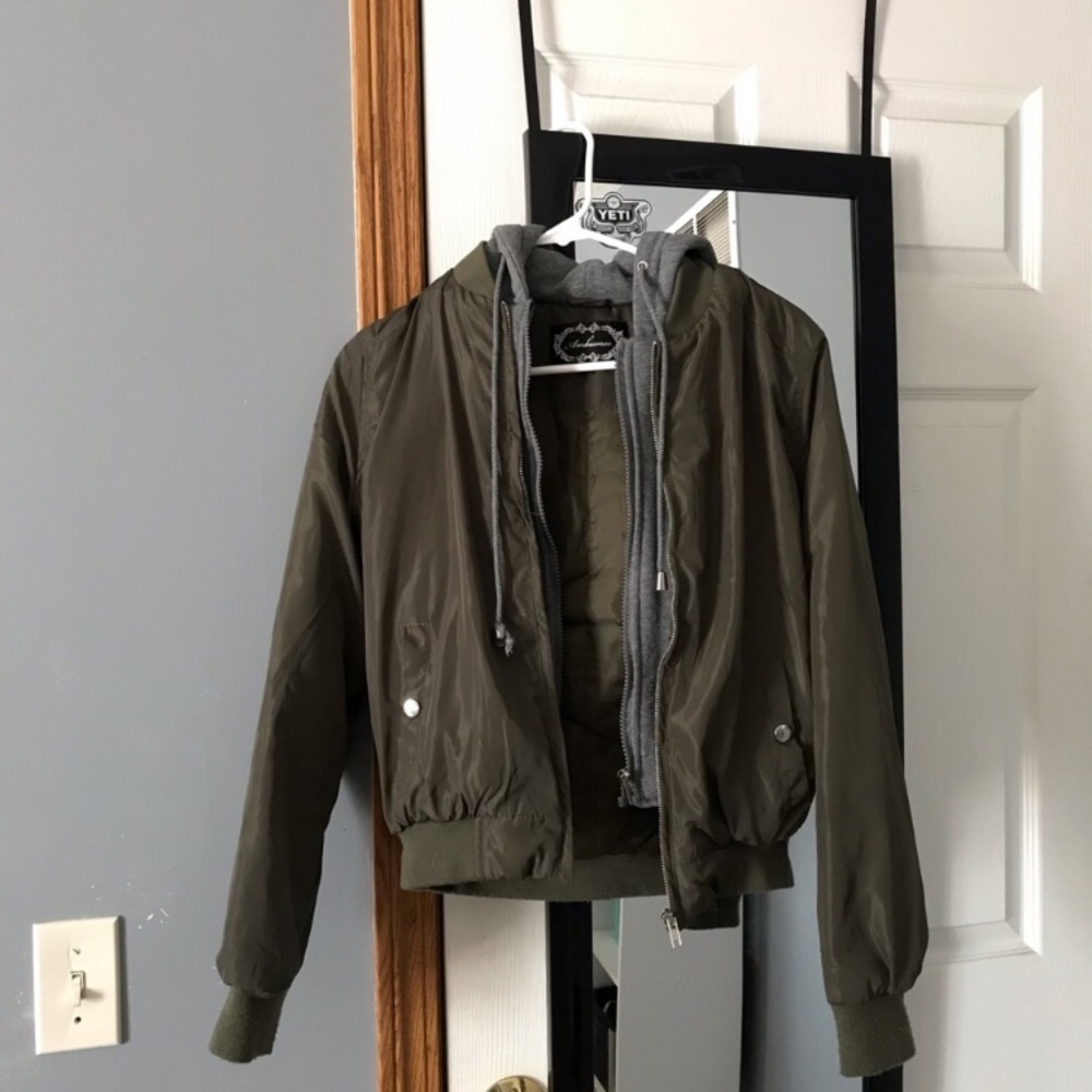 Satin bomber jacket